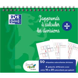 BLOC 60 GABARITS DE DIVISION 15X12,5CM